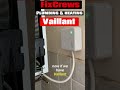 New Vaillant Ecotec plus N100 code weather compensation/ sensor D162 How to local gas Engineer