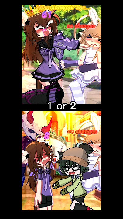1 OR 2?☠️✨️AGE CHANGE!?🧔‍♀️🔁👧#gacha #gachaclub #meme #edit #oc #animation #gachalife #cat #shorts