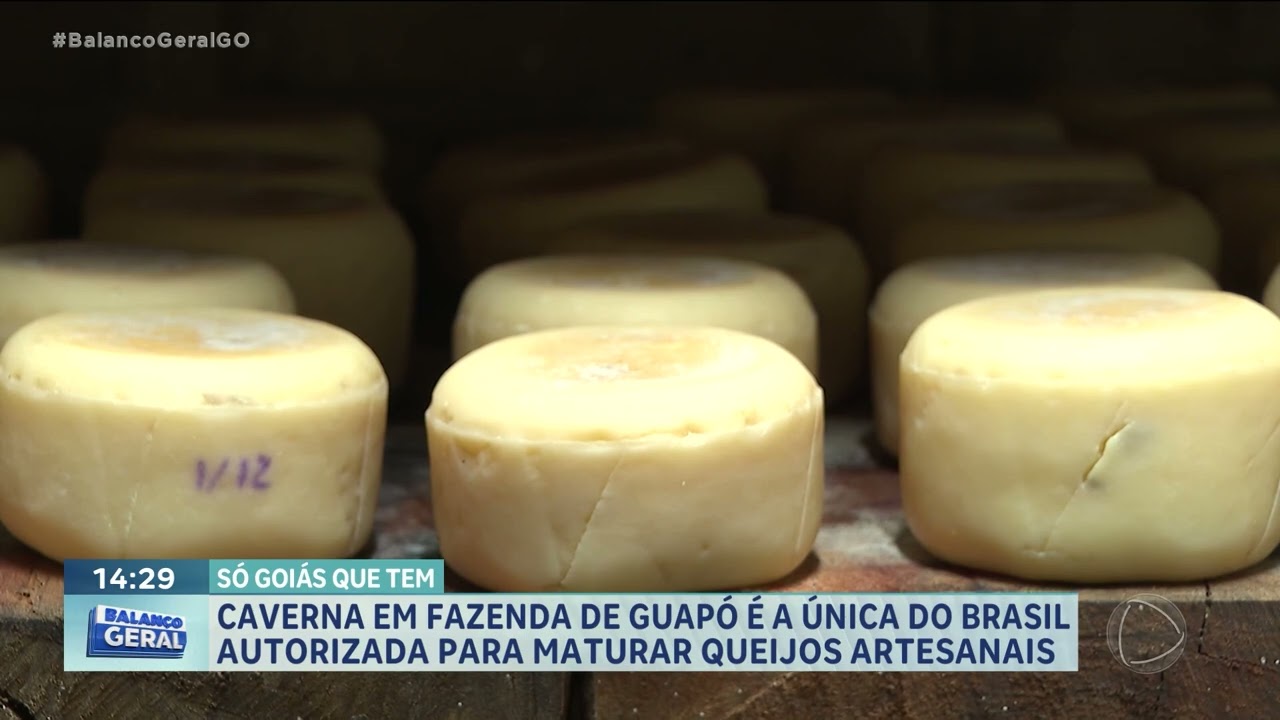 Caverna em fazenda de Guapó é a única do Brasil autorizada para maturar queijos artesanais