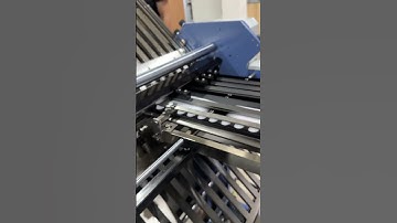 Paper folding machine has been installed in the customer