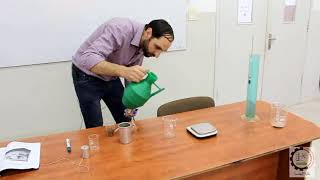 Determination of Density تجربة قياس الكثافة