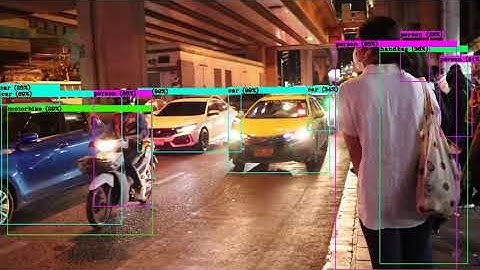 Darknet YOLO v4 Tiny in Bangkok