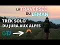 Traverser le bassin du lman  pied  trek solo