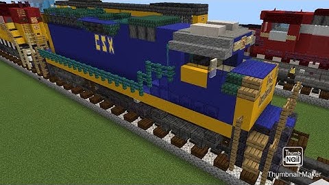 Minecraft CSX GP40WH-2 Locomotive Tutorial