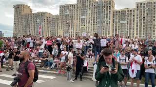 Puppet opposition in Belarus chant 'Radio Liberty!'' 'Radio Liberty!'' (Radio Free Europe)