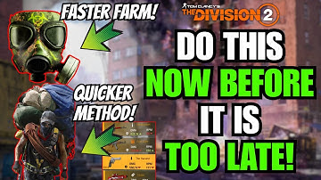 The Division 2 | Faster Catalyst Farm!, New Free Mod!, New Blueprints! and Faster Loot Goblin Farm!