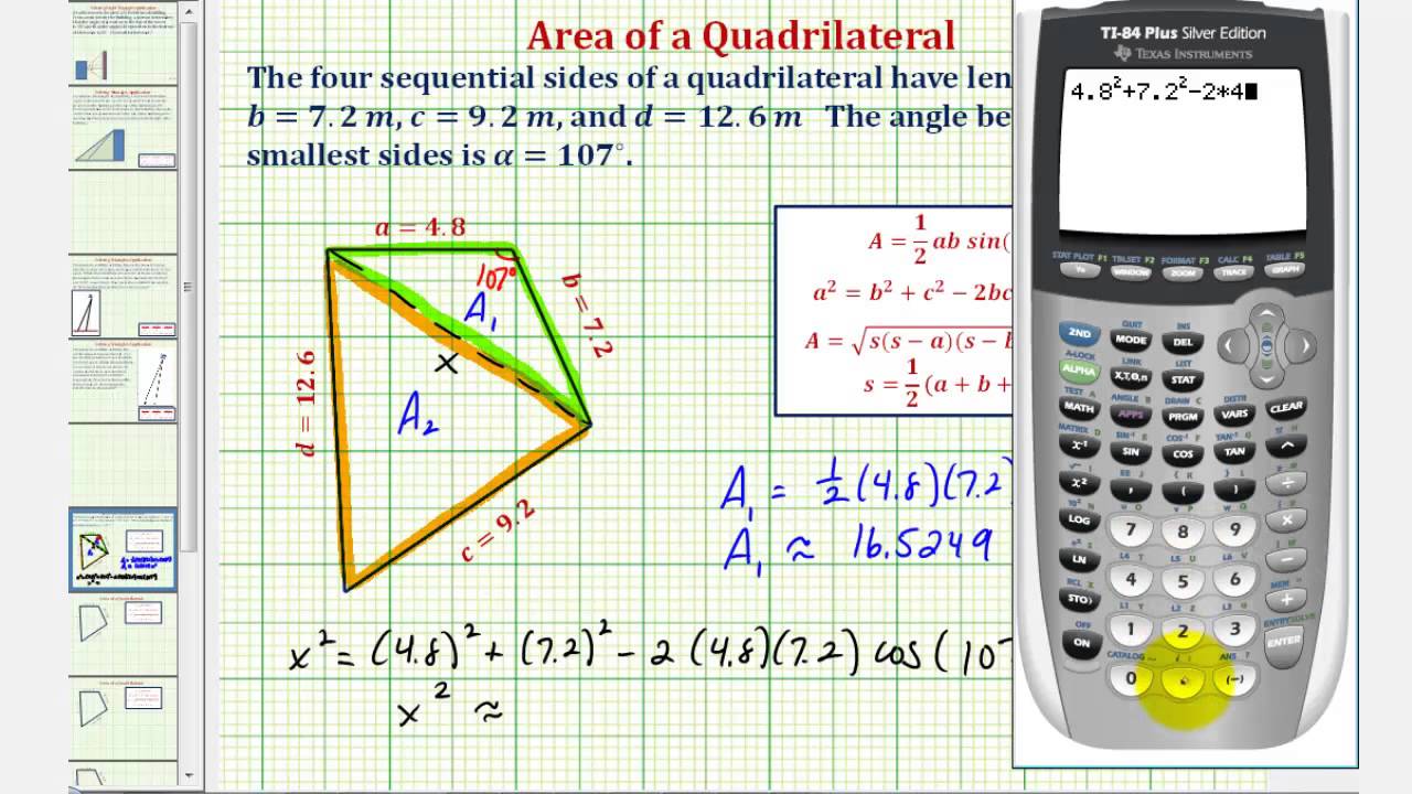 ex-find-the-area-of-a-quadrilateral-using-law-of-cosines-and-heron-s