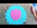 Rangoli design #simple rangoli design # festival rangoli #easy rangoli design # by purnima rangoli