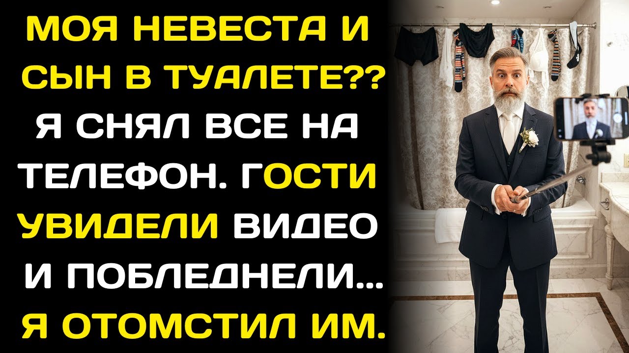Застал невесту и сына в туалете и вывел видео на экран: гости замерли, увидев правду…