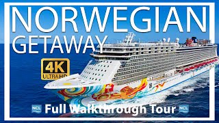 Norwegian Getaway | Full Walkthrough Ship Tour | Take an Exclusive  Peek Inside | Crisp HD 4k 2024