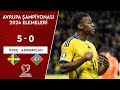 İsveç 5-0 Azerbaycan | EURO 2024 Avrupa Şampiyonası Elemeleri F Grubu