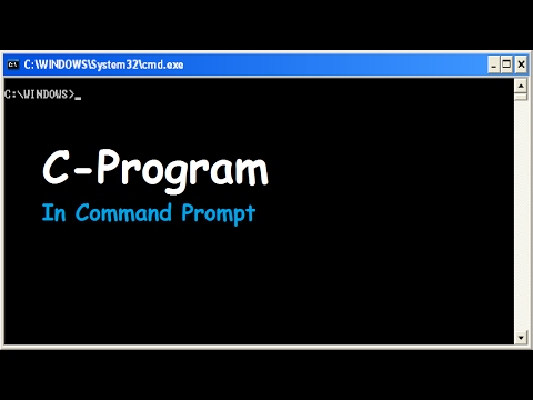 Video: Hvordan kan jeg køre mit C-program på kommandoprompt?