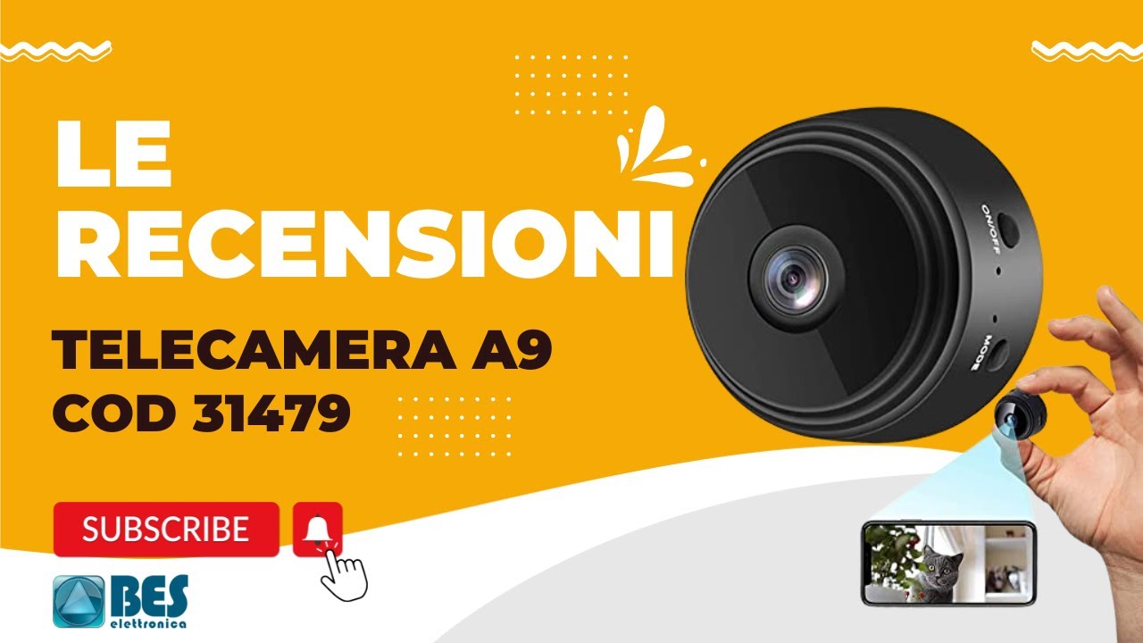 MINI TELECAMERA NASCOSTA WIFI spia Aobo A9 HWDVCam CAMERA VISIONE