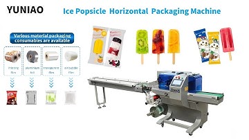Ice Cream Flow Packing Wrapping Machine Frozen Food Ice Popsicle Ice Cream Horizontal Wrapper 2025