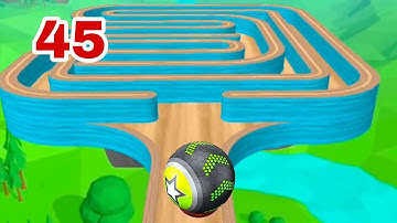 Going Balls, SpeedRun, Going Balls Portal Run Gameplay Level 45