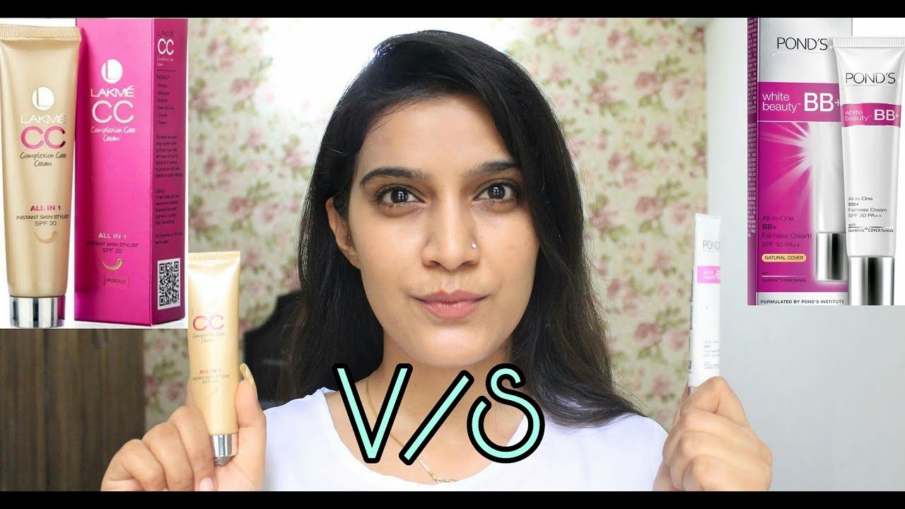 Ponds Cream V S Lakme Cc Cream Comparison In Hindi Or Cc Cream Ponds Lakme Youtube