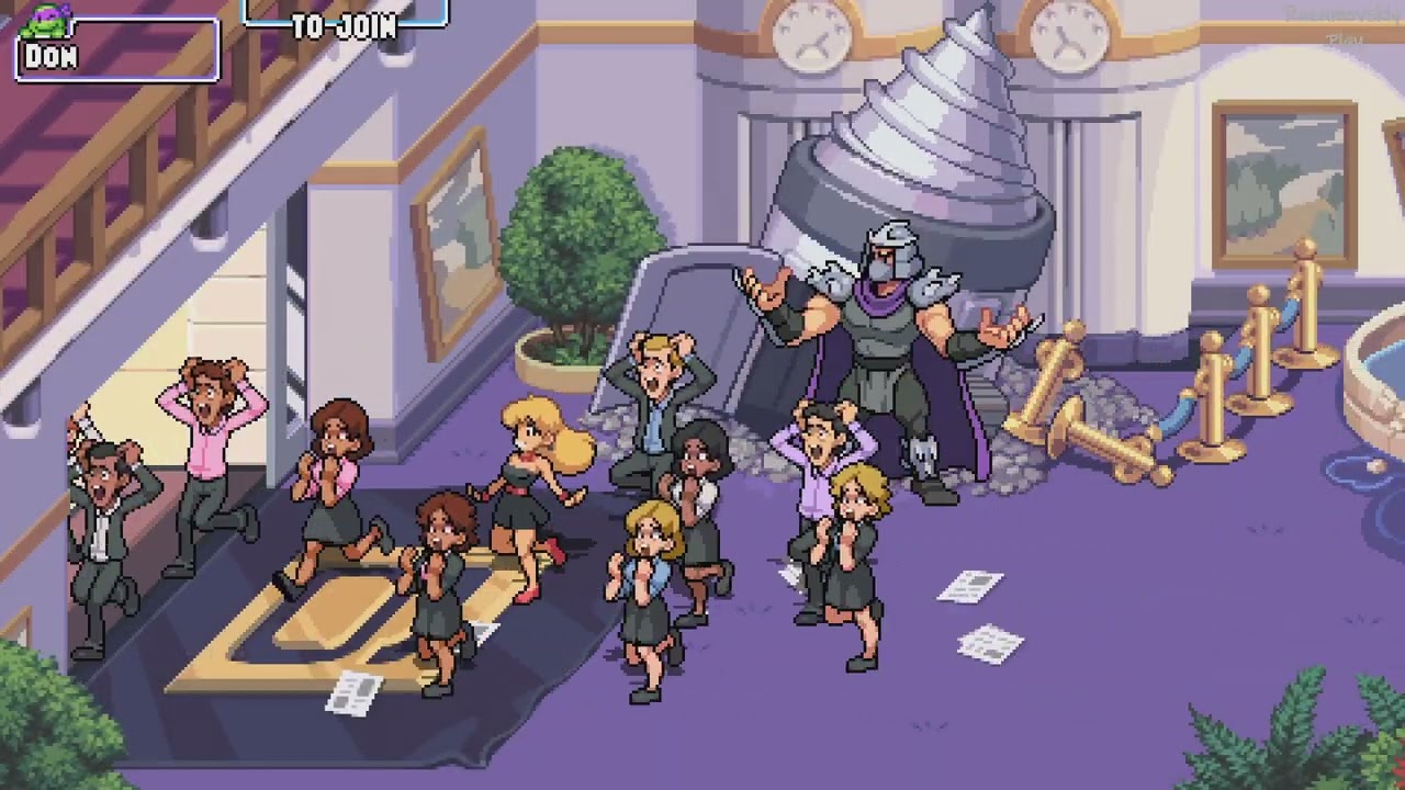 TMNT shredder's revenge ▶ ▷ # 01 (Привет Донателло, очень хороший битемап)