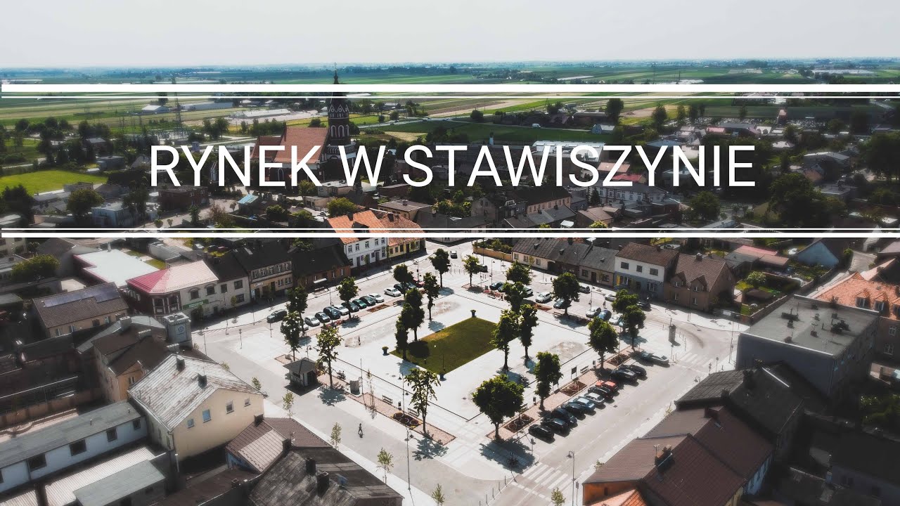 Rynek w Stawiszynie z lotu ptaka || 4K