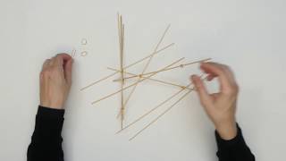 Building a stick model of the Desargues configuration