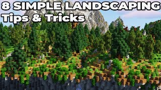 8 SIMPLE Minecraft 1.14 Landscaping Tips and Tricks