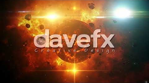 DAVE FX - 3D Red Orange Sci-Fi Space Planet Intro Scene Motion Background