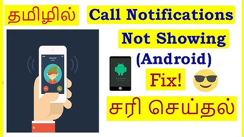 How to Fix Call Notifications Not Showing in Android Mobile Tamil | VividTech
