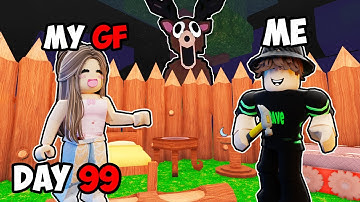 I Built The SAFEST BASE With My GIRLFRIEND In 99 Nights In The Forest..(most wholesome duo)