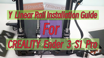 CREALITY Ender 3 S1 Pro Y-axis upgrade linear rail installation guide.