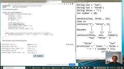 BJP4 Self-Check 3.6: parameterMysteryNumbers SOLUTION