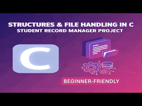 Structures & File Handling in C | Student Record Manager Project