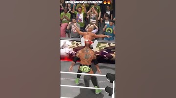 Batista Powerbomb Cody Rhodes To Barricade 🔥🔥 #shorts #youtubeshorts #viral #shortvideo #ytshort #yt