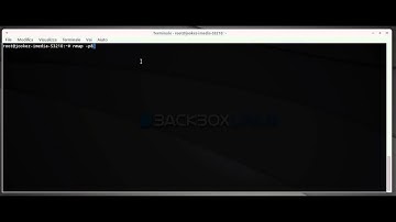 Information gathering with nmap