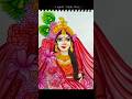 From pencil sketch to coloured art 🎨 🖌️radharani painting ✨🌸 #art #artshorts #painting #trendingart