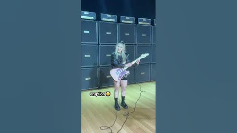 Thumbnail of SHE PLAYED THE FORBIDDEN RIFFS 😭 #guitar