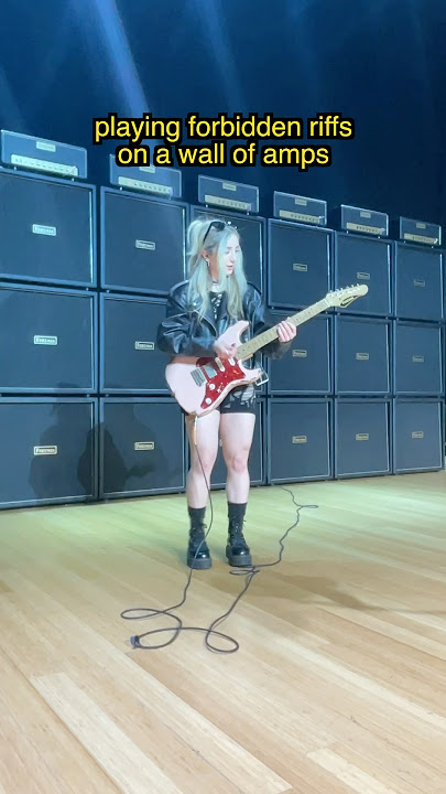 SHE PLAYED THE FORBIDDEN RIFFS 😭 #guitar