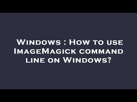 Windows : How