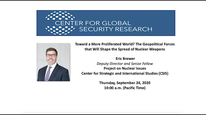 CGSR Seminar Series | Toward a More Proliferated W...