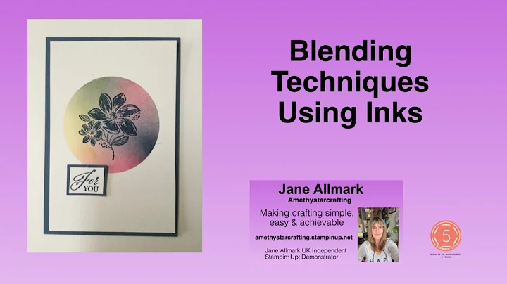 Blending techniques using inks