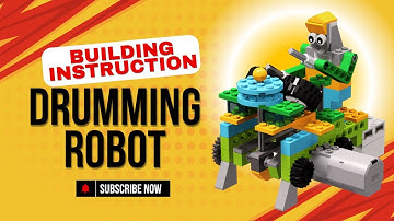 BUILDING INSTRUCTION WEDO 2.0 - DRUMMING ROBOT #lego #wedo #stemplus #buildinginstructions