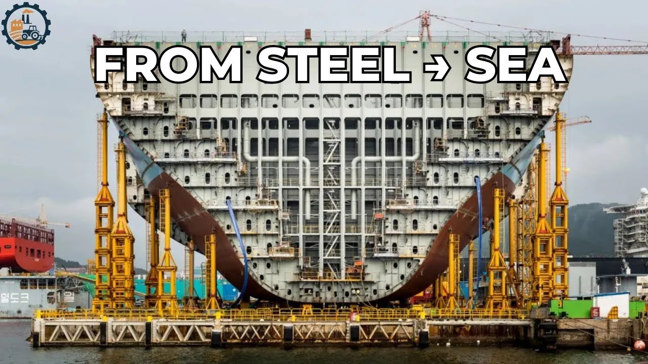 How Giant Cargo Ships Are Built | From Steel to Sea