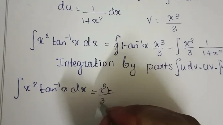Integration x^2tan^-1x dx