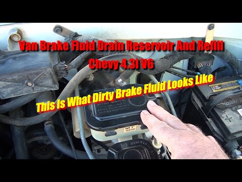 Chevy Van Brake Fluid Drain Reservoir And Refill 4 3l V6