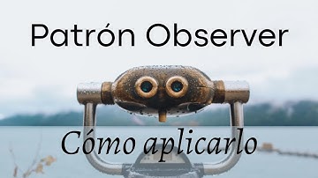 📣El patrón que inspiró la programación reactiva! Patrón OBSERVER 🚀