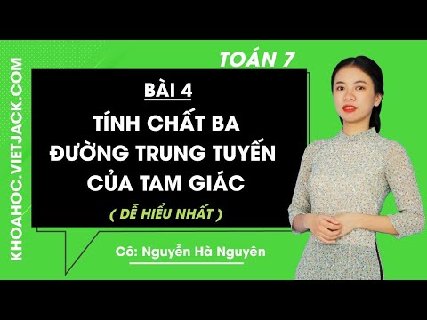 Video Toán học 7 - Bài 4 - Tính chất ba đường trung tuyến... - youtube