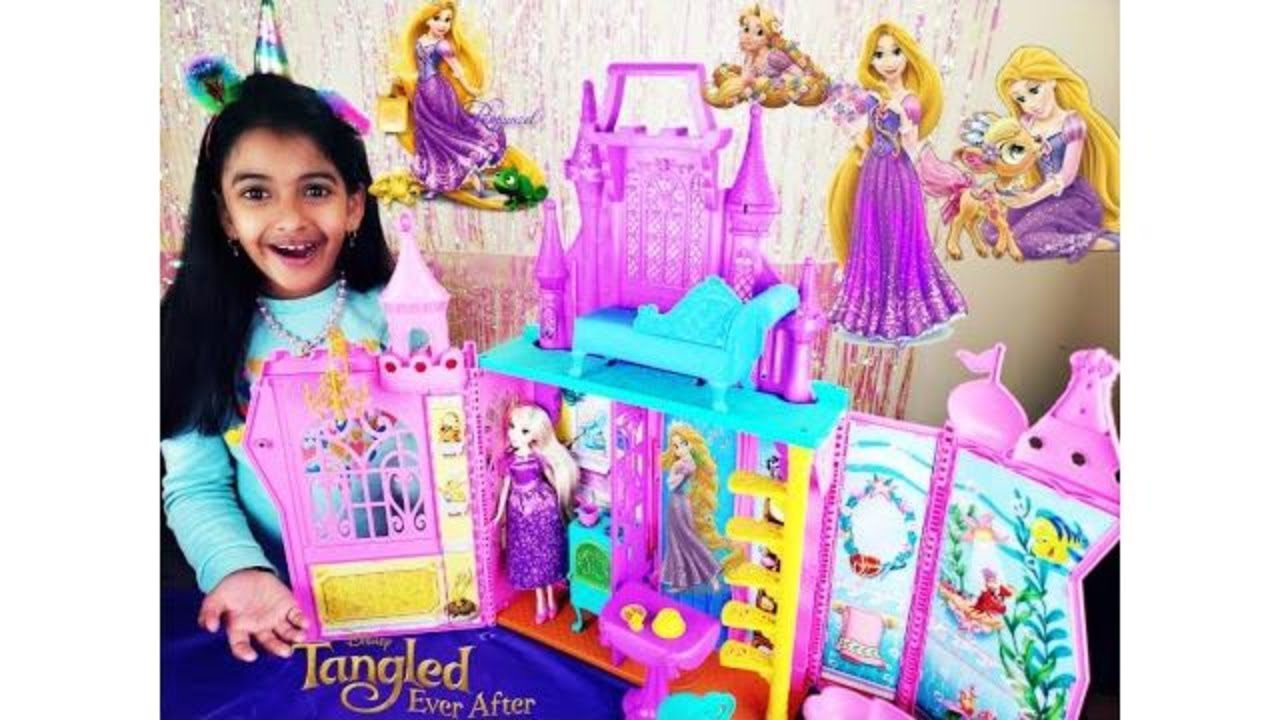 Disney Princess PopUp Palace Unboxing Toy review by Inayah Disney 