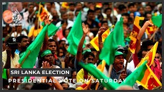 Sri Lankans to vote in critical presidential election