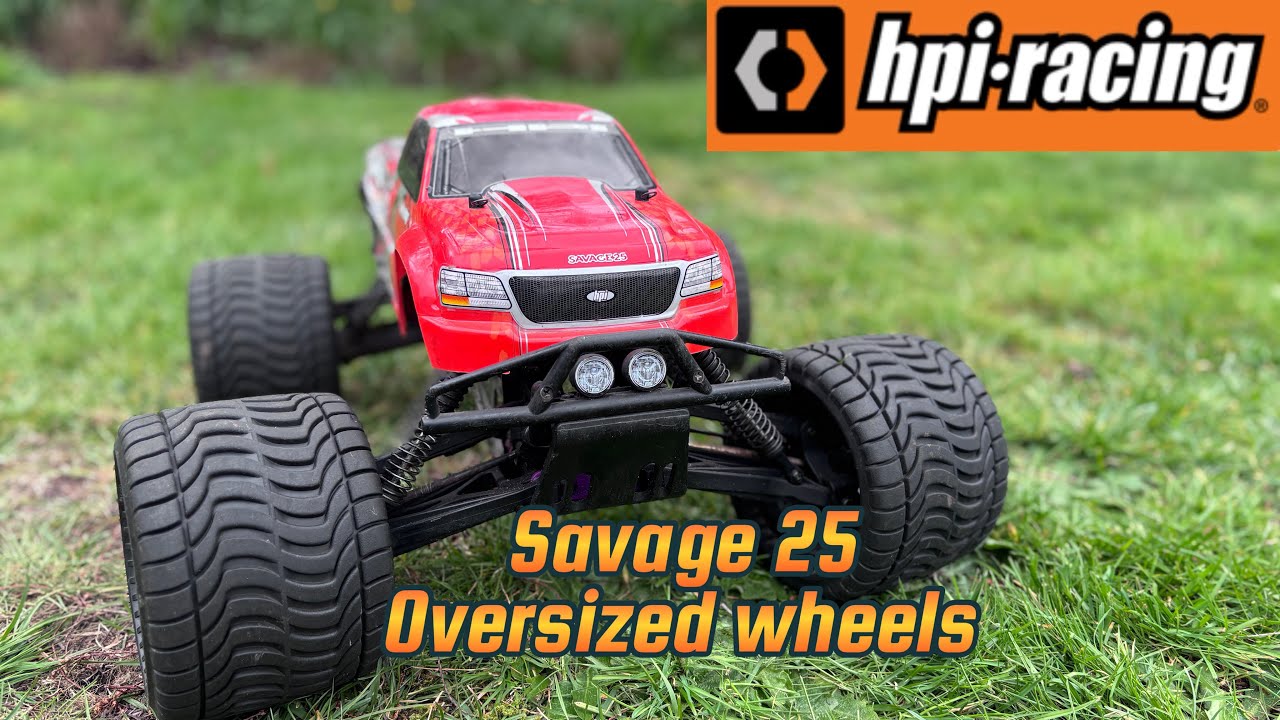 HPI Savage 25 ripping Massive Wheels - YouTube