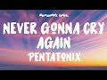 Pentatonix Never Gonna Cry Again Lyrics mp3