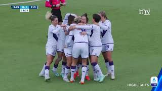 Sassuolo-Fiorentina 0-1 | La punizione pennellata da Agard | Serie A Femminile TIM 2022/23