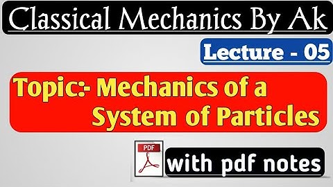 Conservation of Angular Momentum of System of Particles